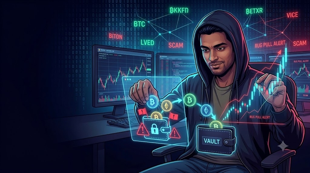 Indian scammer scamming money through crypto
